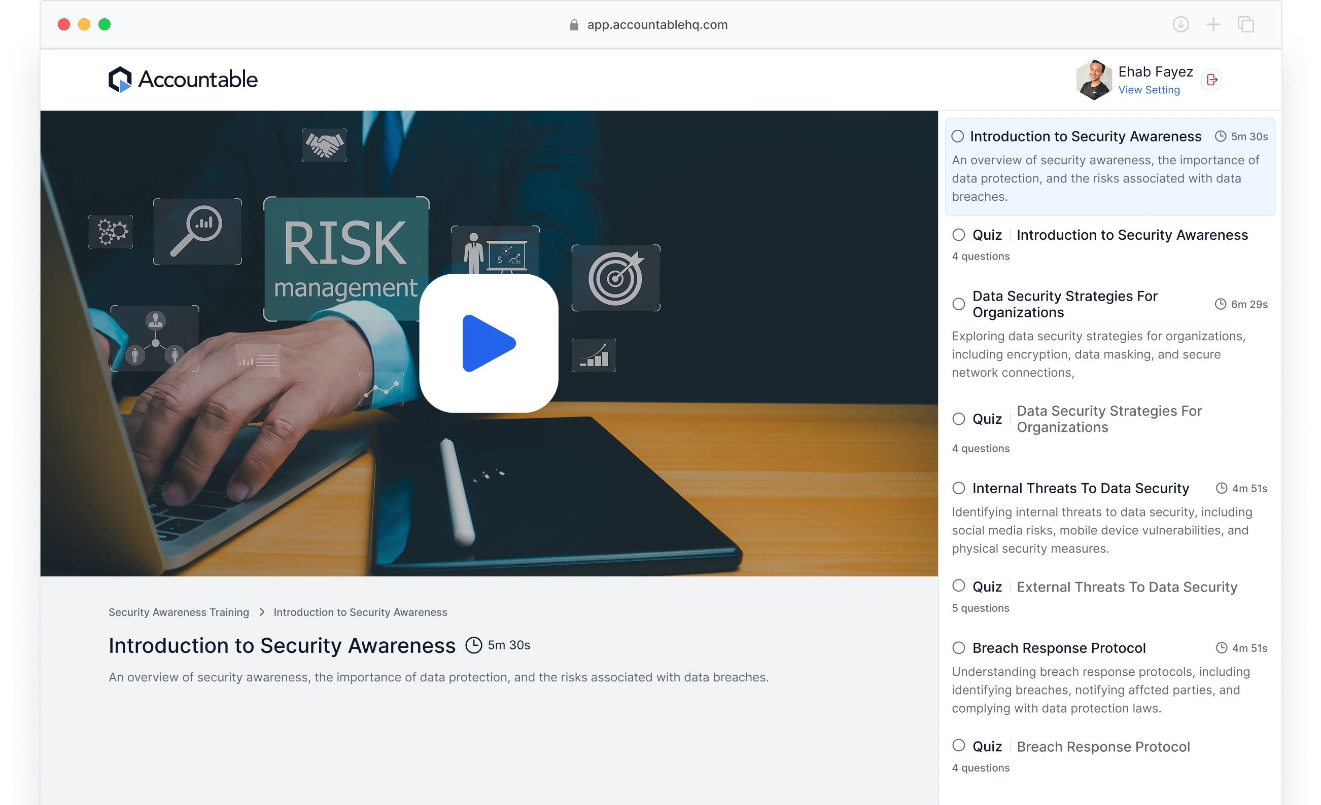 Security Awareness Training