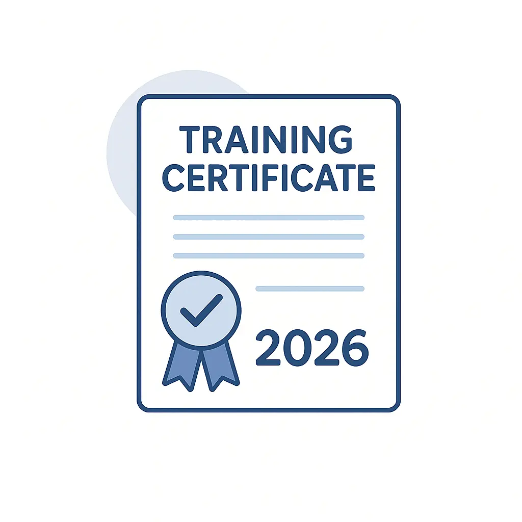 Training Certificate Illustration